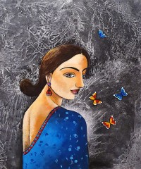 Kausar Bhatti, 24 x 30 Inch, Acrylic on Canvas, Figurative Painting, AC-KSR-010